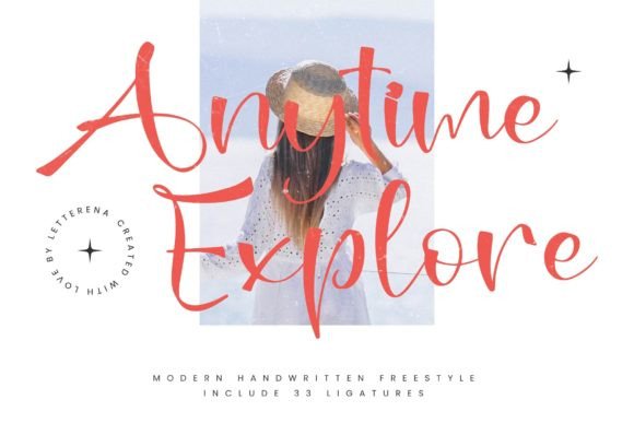 Anytime Explore Font for Creative Campaigns