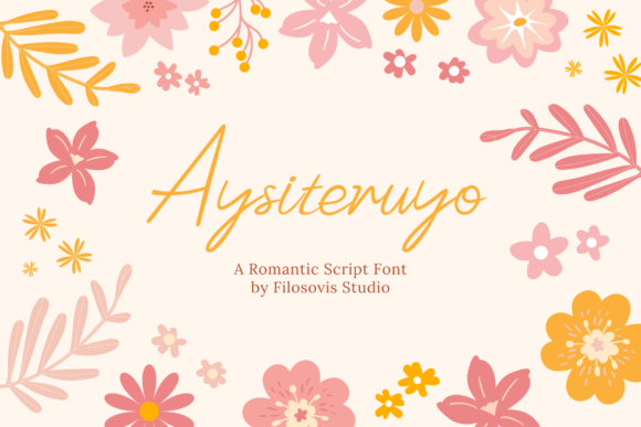 Aysiteruyo: A Sweet Handwritten Font