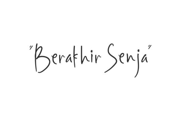 Berakhir Senja Font