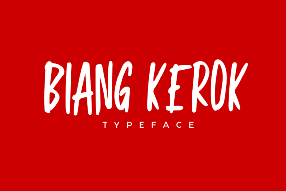 Biang Kerok Font for Creative Publishing