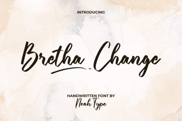 Bretha Change Font for Elegant Branding