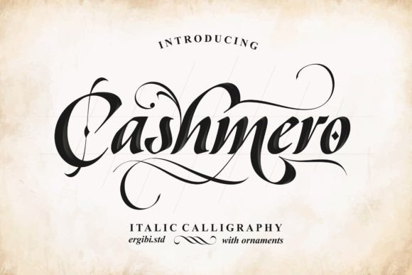 Cashmero Font: Elegant Script for Editorial Design