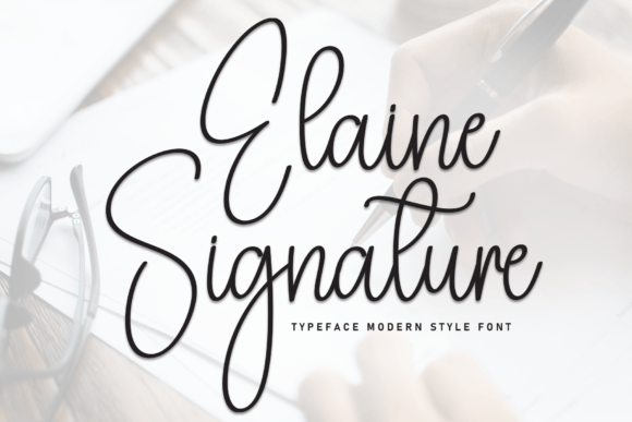 Elaine Signature Font Review