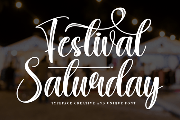 Festival Saturday Font