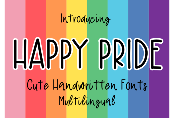 Happy Pride Font for Creative Brands