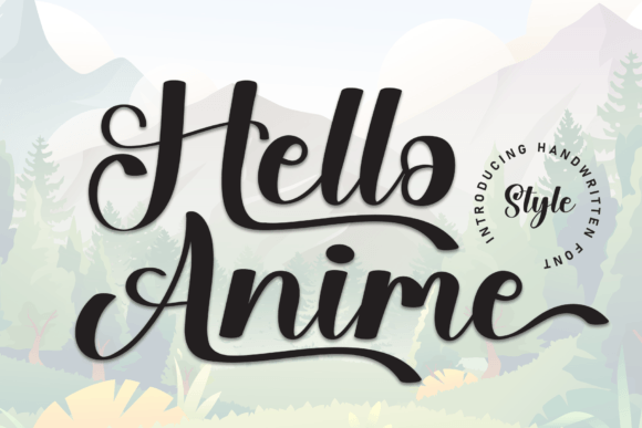 Hello Anime Font for Business Branding