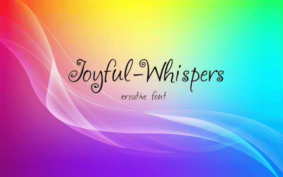 Joyful Whispers Font