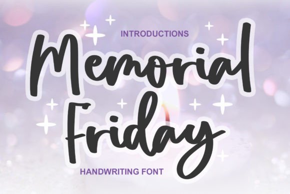 Memorial Friday Font for Web Design