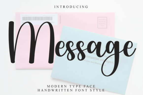 Message Font for Web Design
