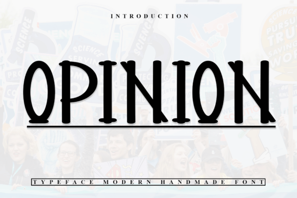Opinion Font for Editorial Design