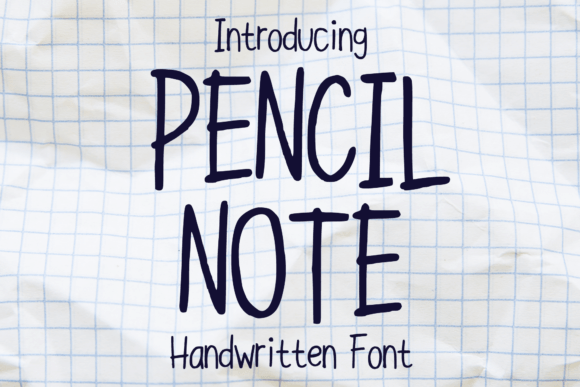 Pencil Note Font for Web Design