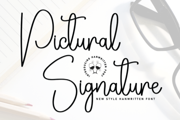 Pictural Signature Font for Elegant Branding