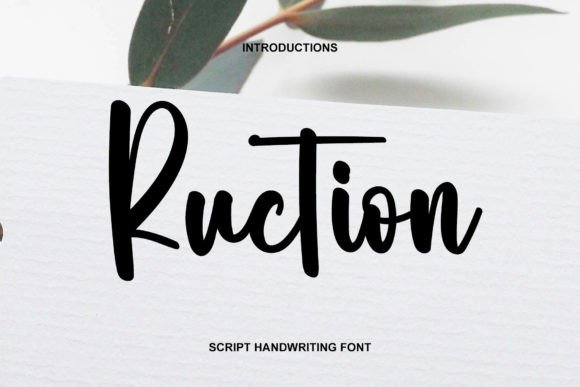 Ruction Font for Web Design