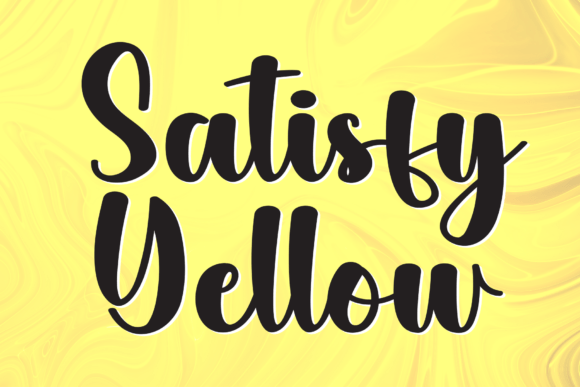 Satisfy Yellow Font Review