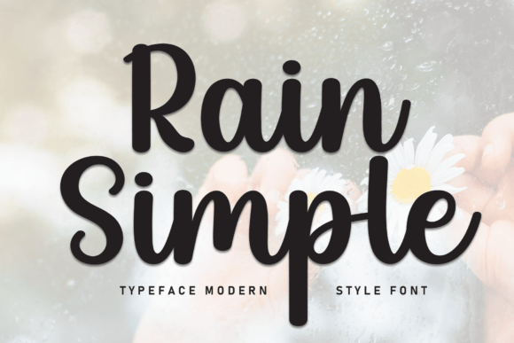 Simple Rain Font