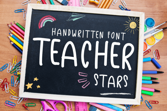Teacher Stars Font