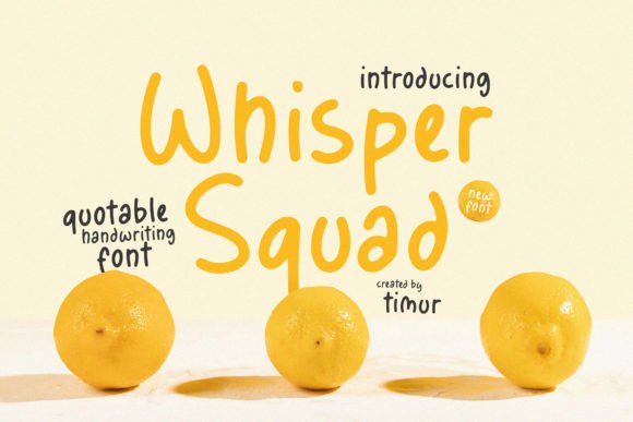 Whisper Squad Font for Business Branding